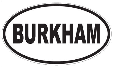 BURKHAM - Oval Magnet