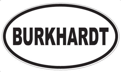 BURKHARDT - Oval Magnet