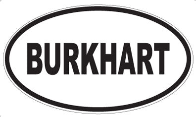 BURKHART - Oval Magnet