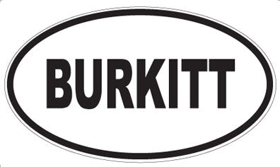 BURKITT - Oval Magnet