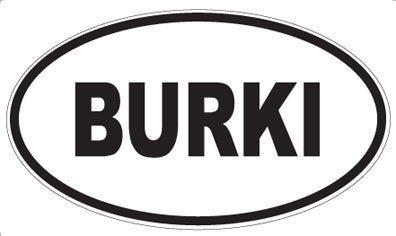 BURKI - Oval Magnet