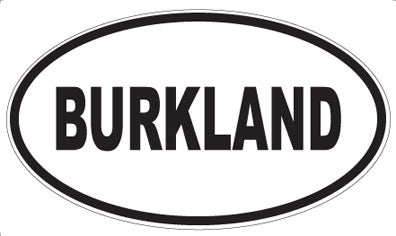 BURKLAND - Oval Magnet