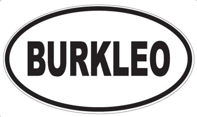 BURKLEO - Oval Magnet