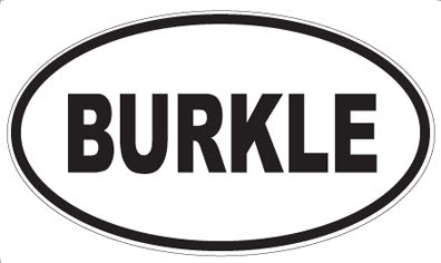 BURKLE - Oval Magnet
