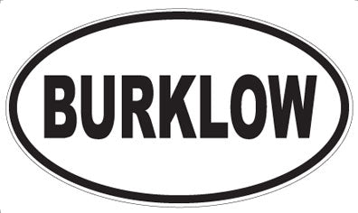 BURKLOW - Oval Magnet