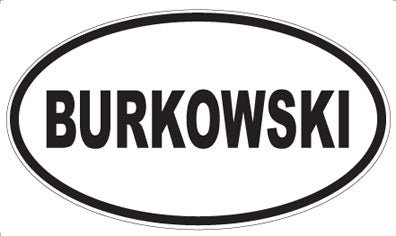 BURKOWSKI - Oval Magnet