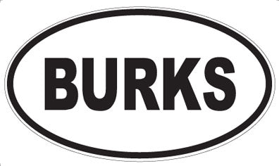 BURKS - Oval Magnet
