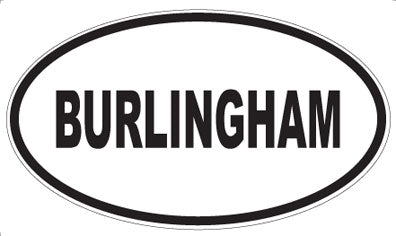 BURLINGHAM - Oval Magnet