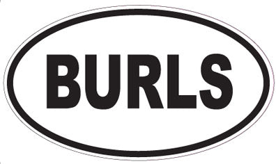 BURLS - Oval Sticker