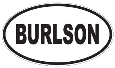 BURLSON - Oval Magnet