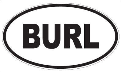 BURL - Oval Magnet