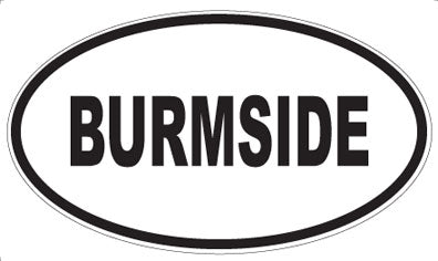 BURMSIDE - Oval Magnet