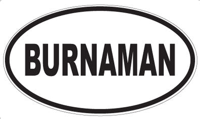 BURNAMAN - Oval Magnet
