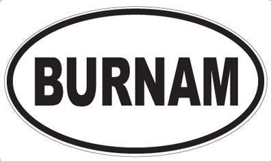 BURNAM - Oval Magnet