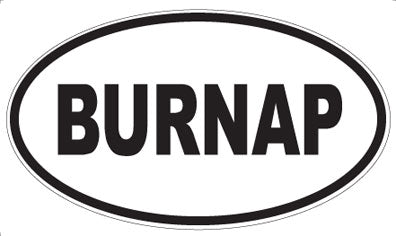 BURNAP - Oval Magnet