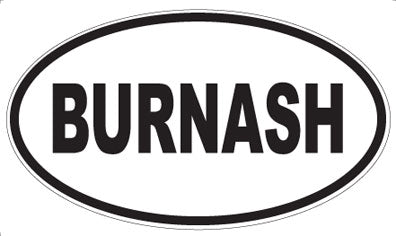 BURNASH - Oval Magnet