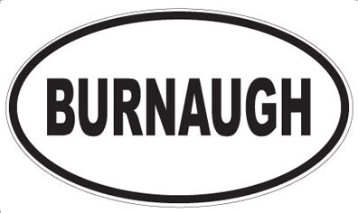 BURNAUGH - Oval Magnet
