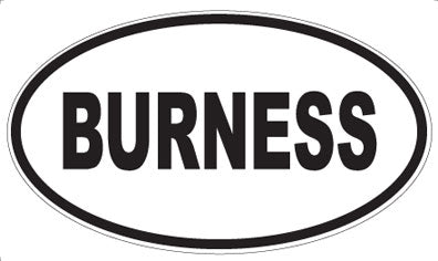 BURNESS - Oval Magnet