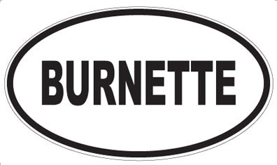 BURNETTE - Oval Magnet