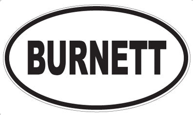 BURNETT - Oval Magnet