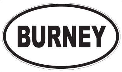 BURNEY - Oval Magnet
