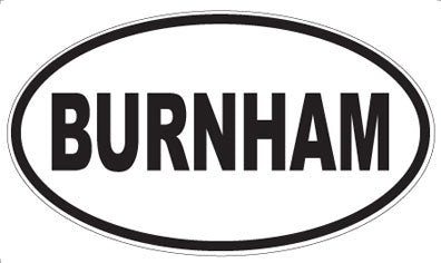BURNHAM - Oval Magnet