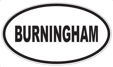 BURNINGHAM - Oval Magnet