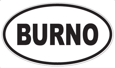 BURNO - Oval Magnet