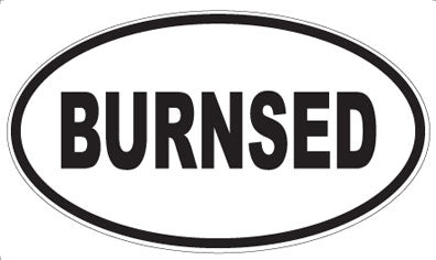 BURNSED - Oval Magnet
