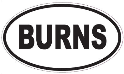 BURNS - Oval Magnet
