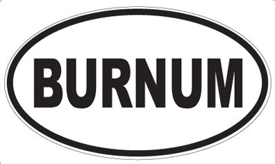 BURNUM - Oval Magnet