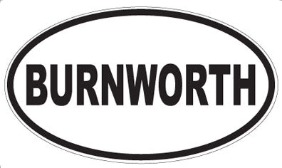 BURNWORTH - Oval Magnet