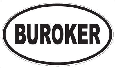 BUROKER - Oval Magnet