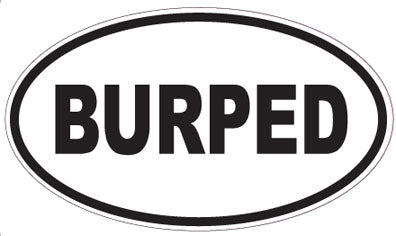 BURPED - Oval Sticker
