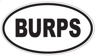 BURPS - Oval Magnet