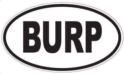 BURP - Oval Sticker