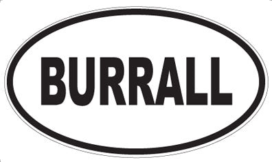 BURRALL - Oval Magnet