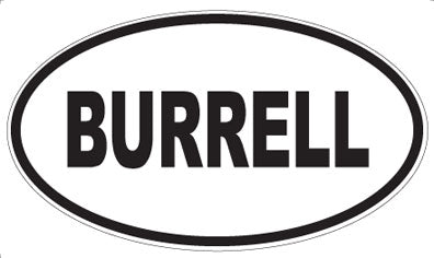 BURRELL - Oval Magnet