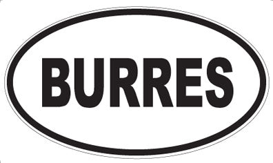 BURRES - Oval Magnet