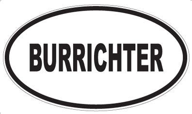 BURRICHTER - Oval Magnet