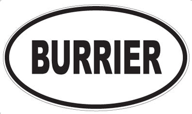 BURRIER - Oval Magnet