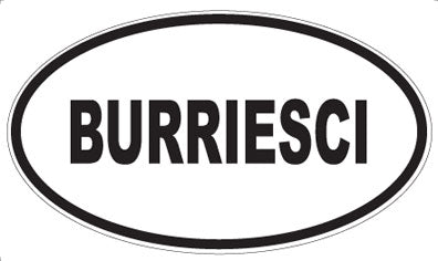 BURRIESCI - Oval Magnet