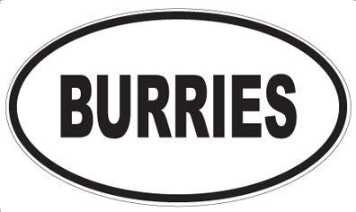 BURRIES - Oval Magnet