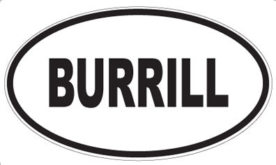 BURRILL - Oval Magnet