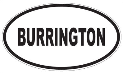 BURRINGTON - Oval Magnet