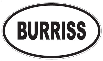 BURRISS - Oval Magnet