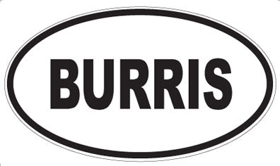 BURRIS - Oval Magnet