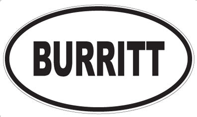 BURRITT - Oval Magnet