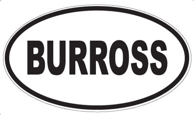 BURROSS - Oval Magnet