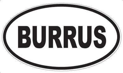 BURRUS - Oval Magnet